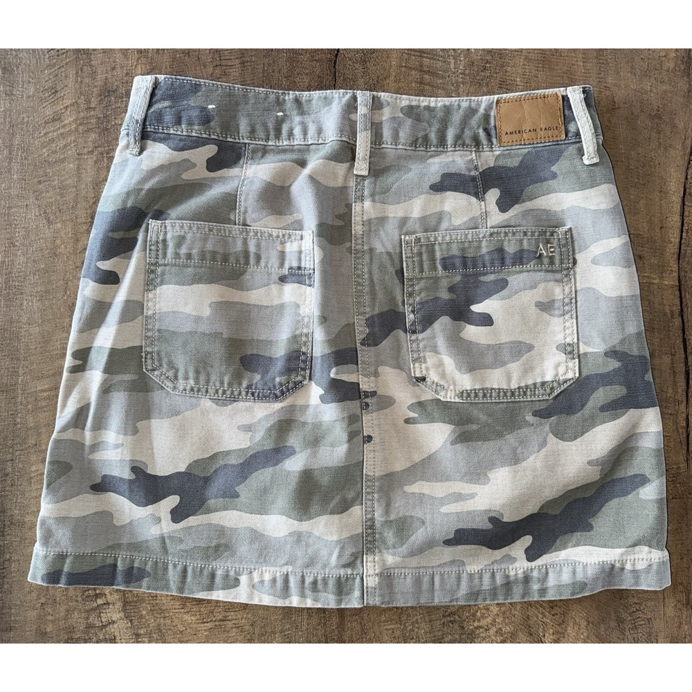 American Eagle Women's Button Skirt Lot of 3 Jean, Corduroy, Camo Size 6‎ US - Picture 4 of 11